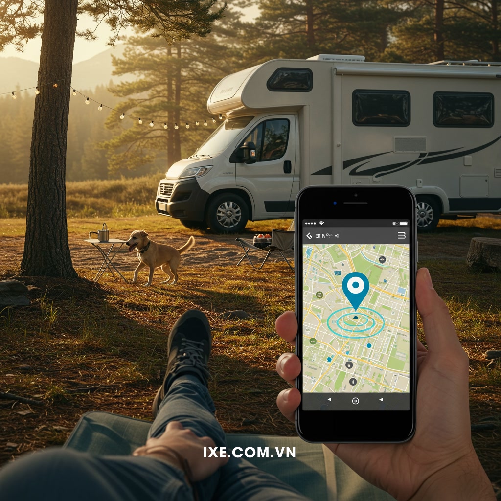 An tâm thuê xe camping khi thú cưng luôn trong tầm kiểm soát
