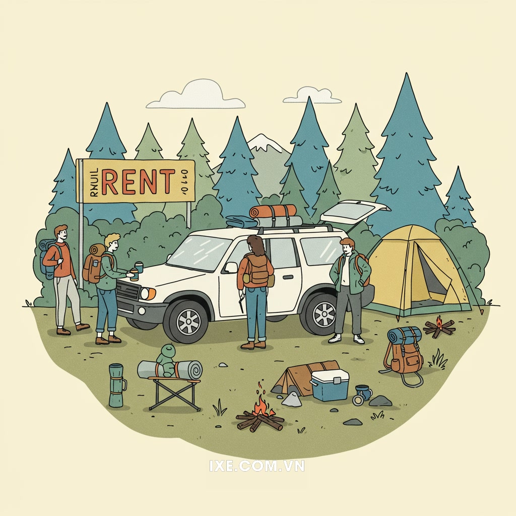 Bước 4: Hướng dẫn chi tiết về việc thuê xe cho chuyến đi camping
