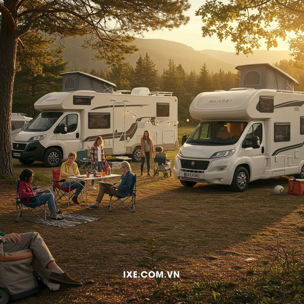 Các kênh và đối tượng tham gia du lịch xe camping, đặc biệt là qua hình thức thuê xe