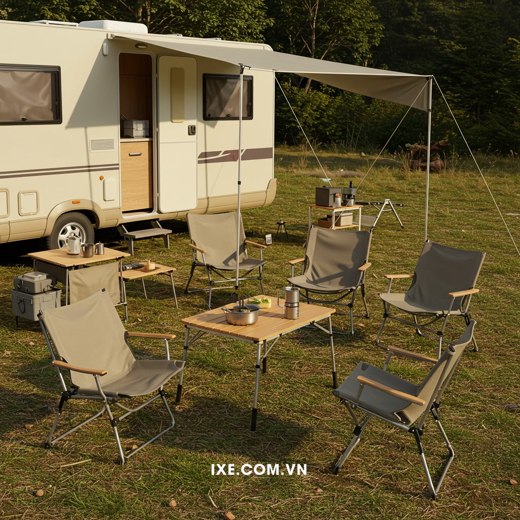 Các loại Ghế và Bàn di động thông minh phù hợp cho xe camping