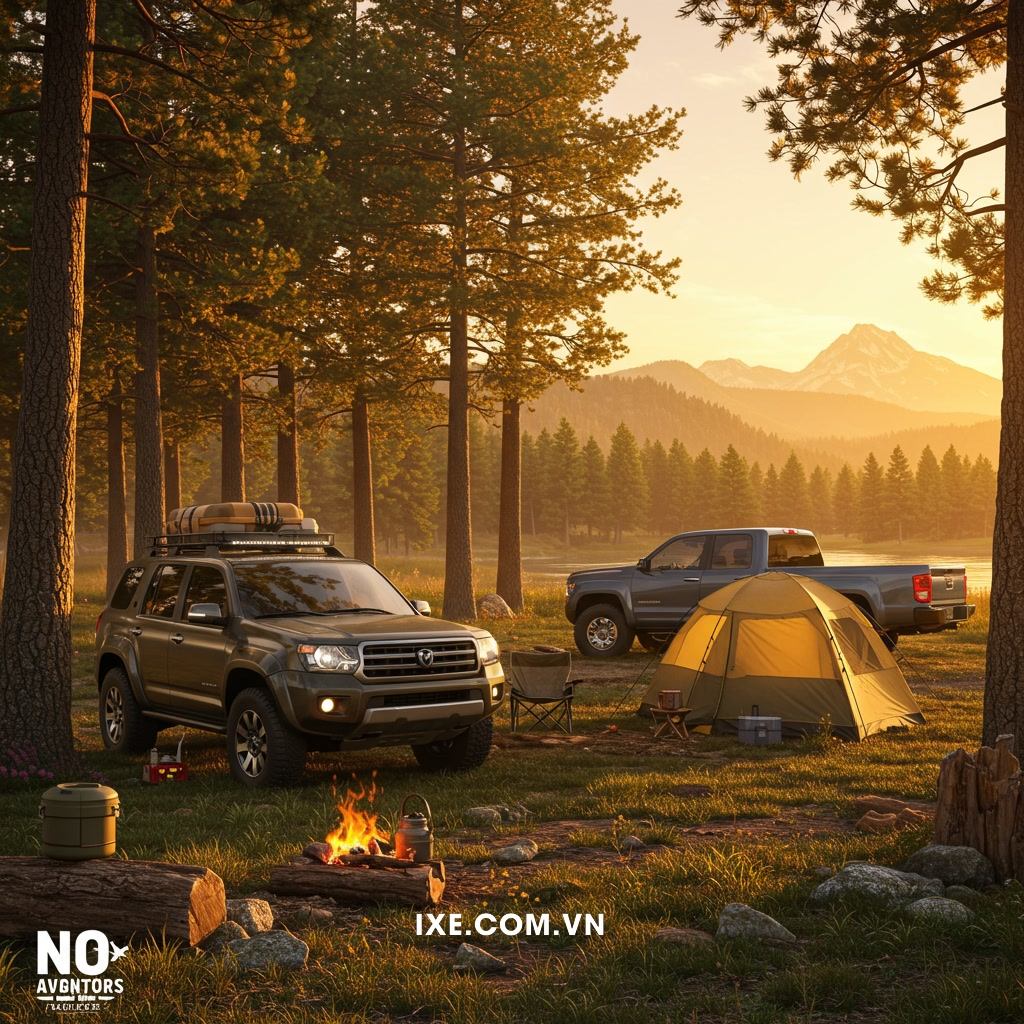 Các loại xe phổ biến và phù hợp cho hoạt động camping