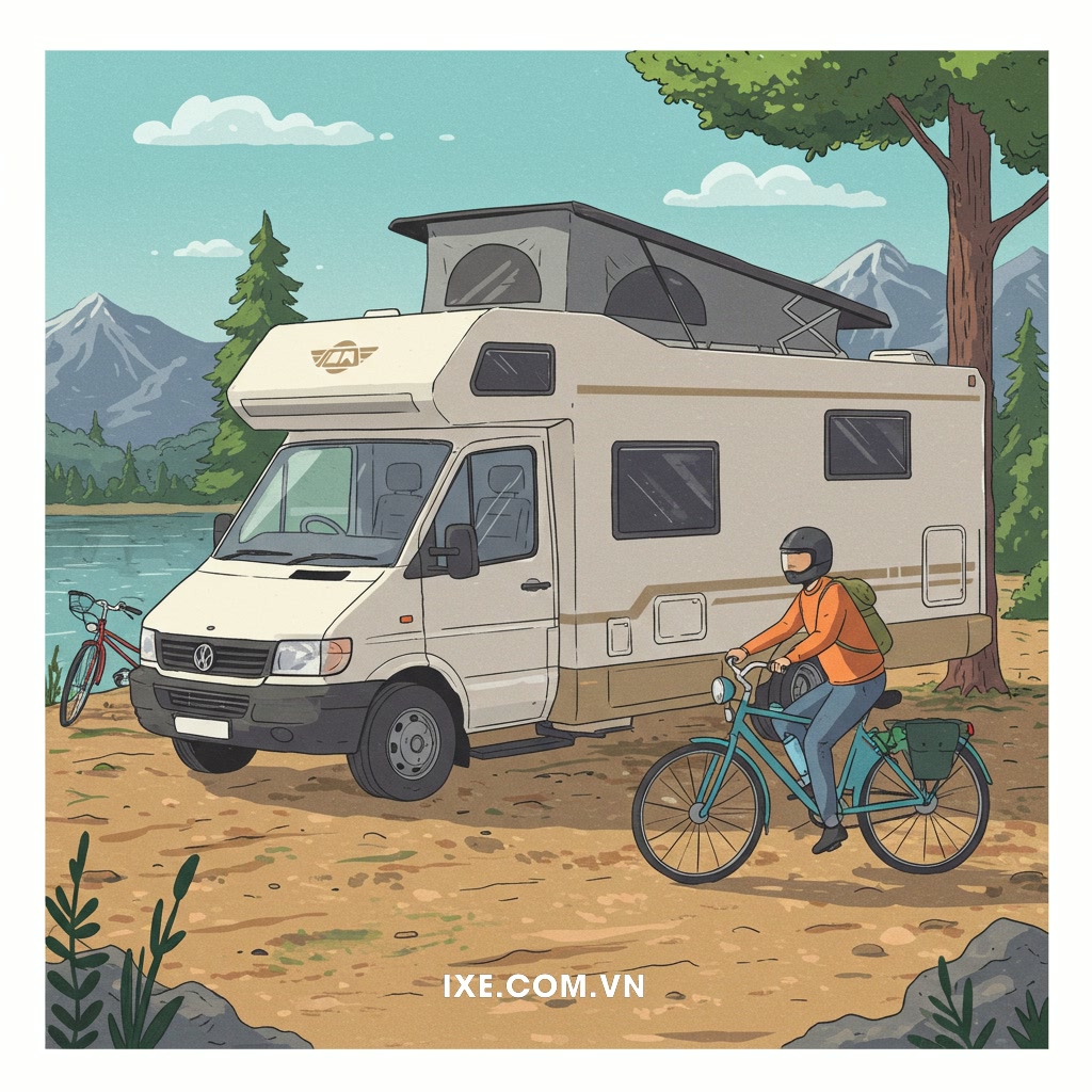 Các phương tiện bổ trợ hiệu quả cho xe camping thuê (xe máy, xe đạp, công cộng)