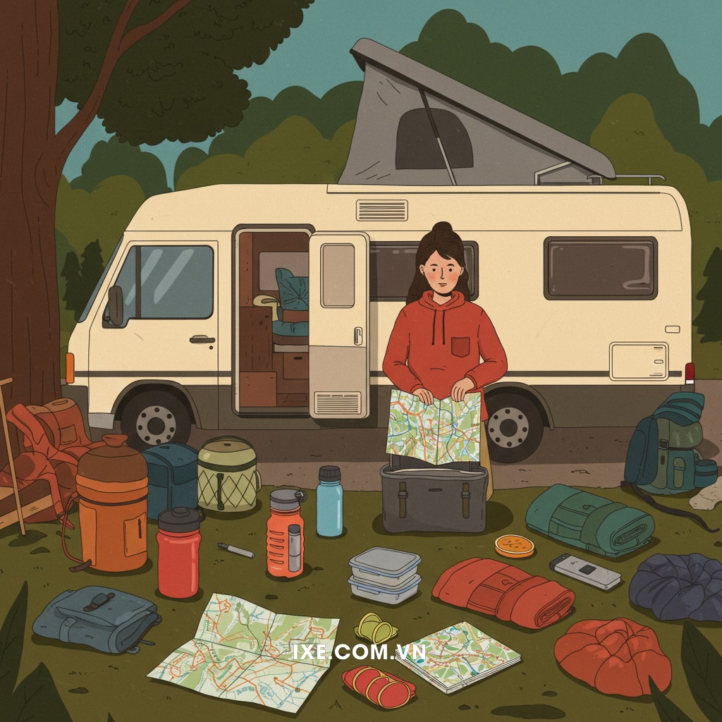 Chuẩn bị cần thiết cho chuyến đi xe camping bền vững