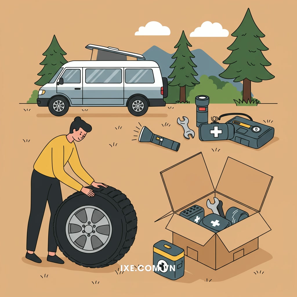Chuẩn bị trước chuyến đi: Kiểm tra xe và hành trang khẩn cấp cần thiết