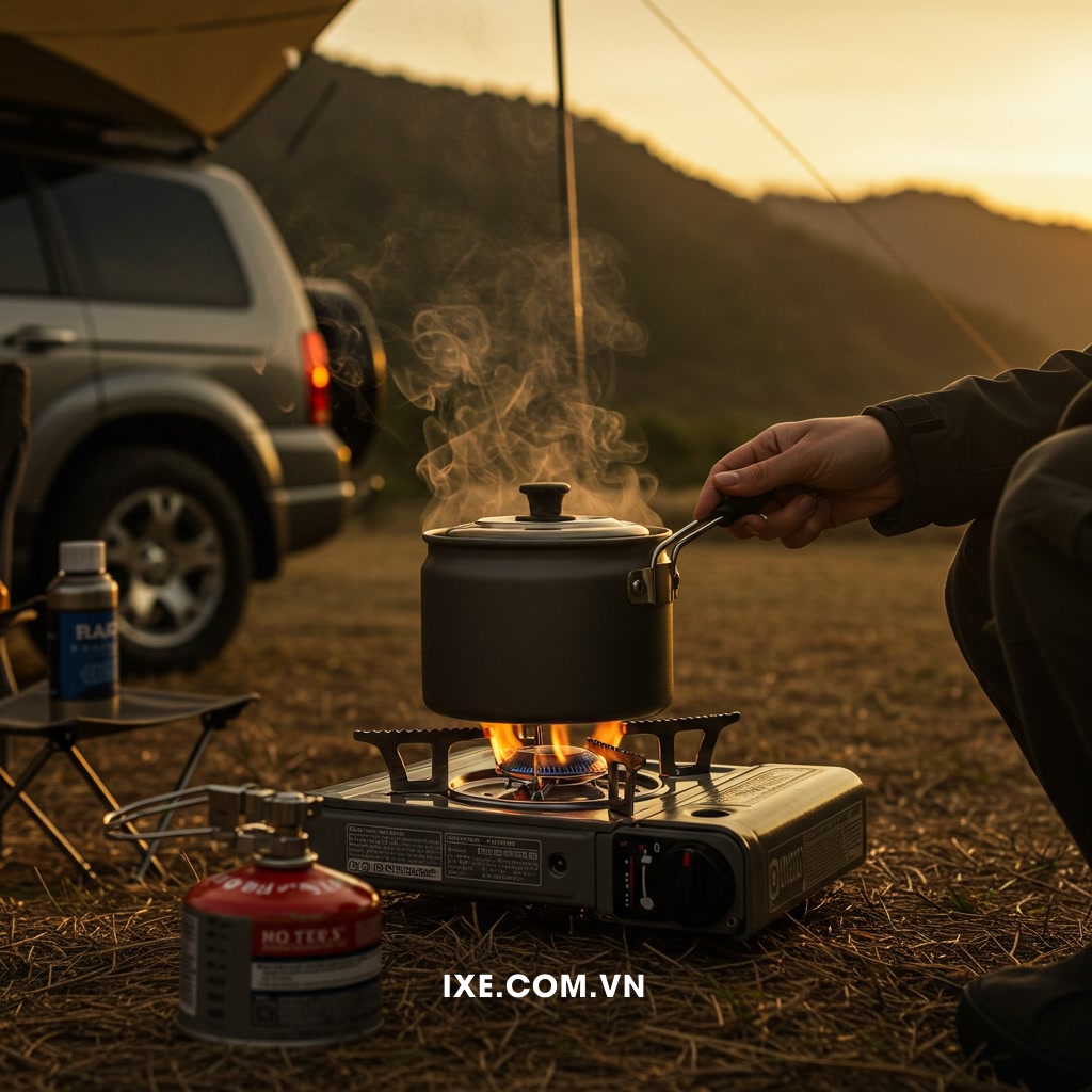 Giới thiệu: Tầm quan trọng của bình gas mini trong chuyến camping bằng xe