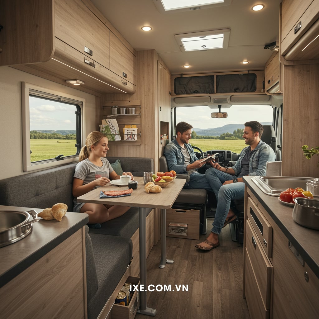 Giới thiệu: Tầm quan trọng của thiết kế nội thất xe camping cho thuê