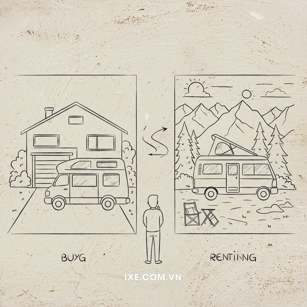 Giới thiệu: Tổng quan về quyết định mua hay thuê xe camping