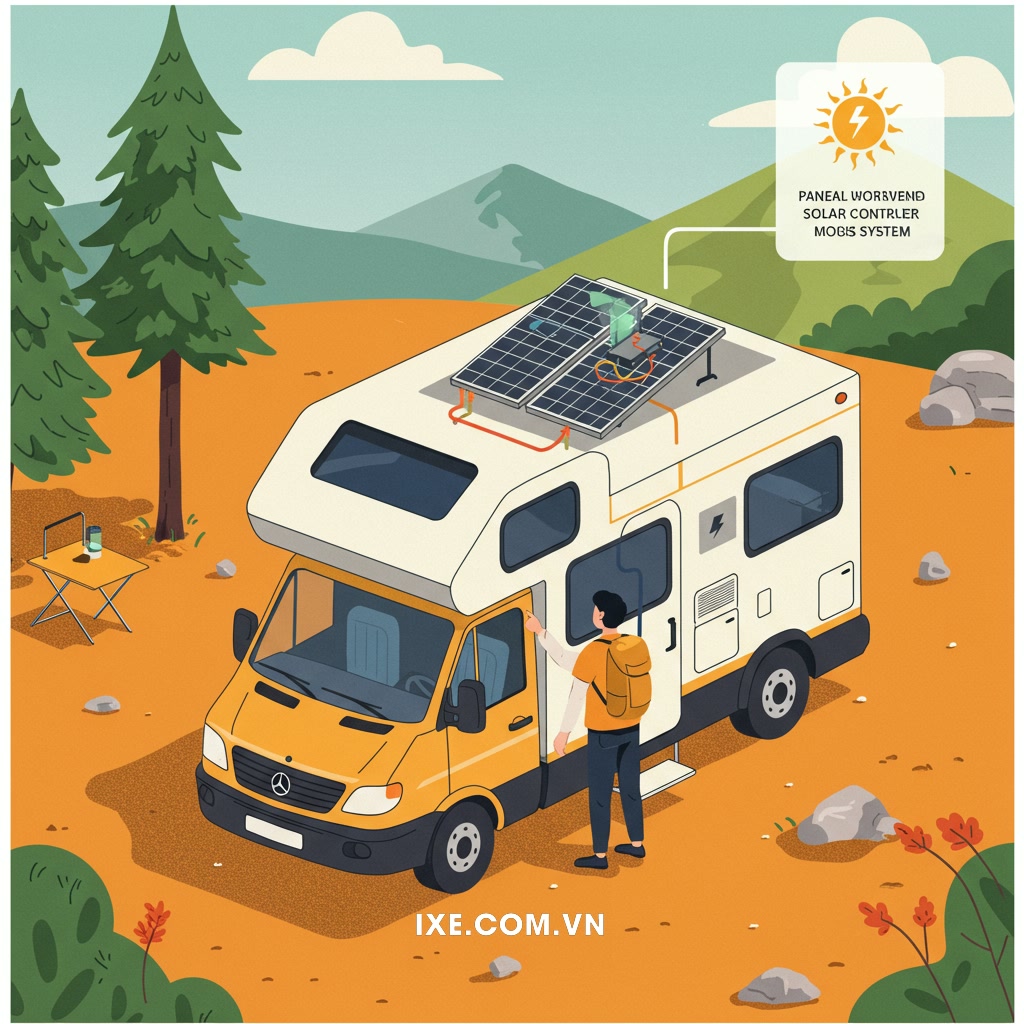 Giới thiệu và Chuẩn bị cho Hệ thống Pin Năng lượng Mặt trời trên Xe Camping Thuê