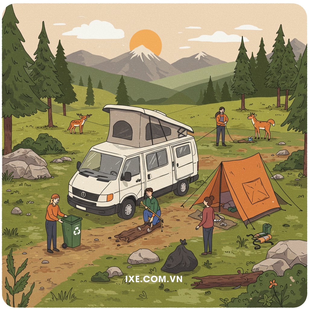 Hành động chung tay vì dịch vụ thuê xe camping bền vững