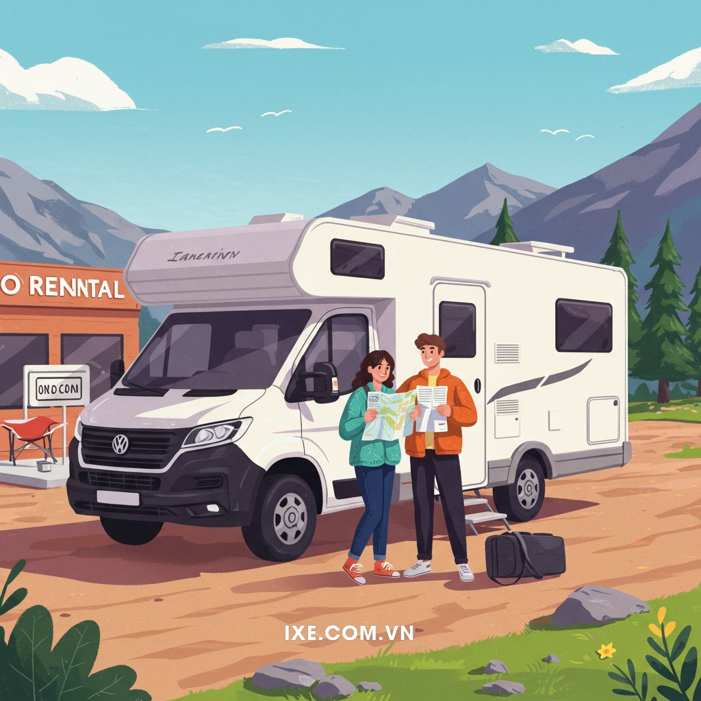 Hướng dẫn chi tiết A-Z về thuê xe camping cho chuyến đi