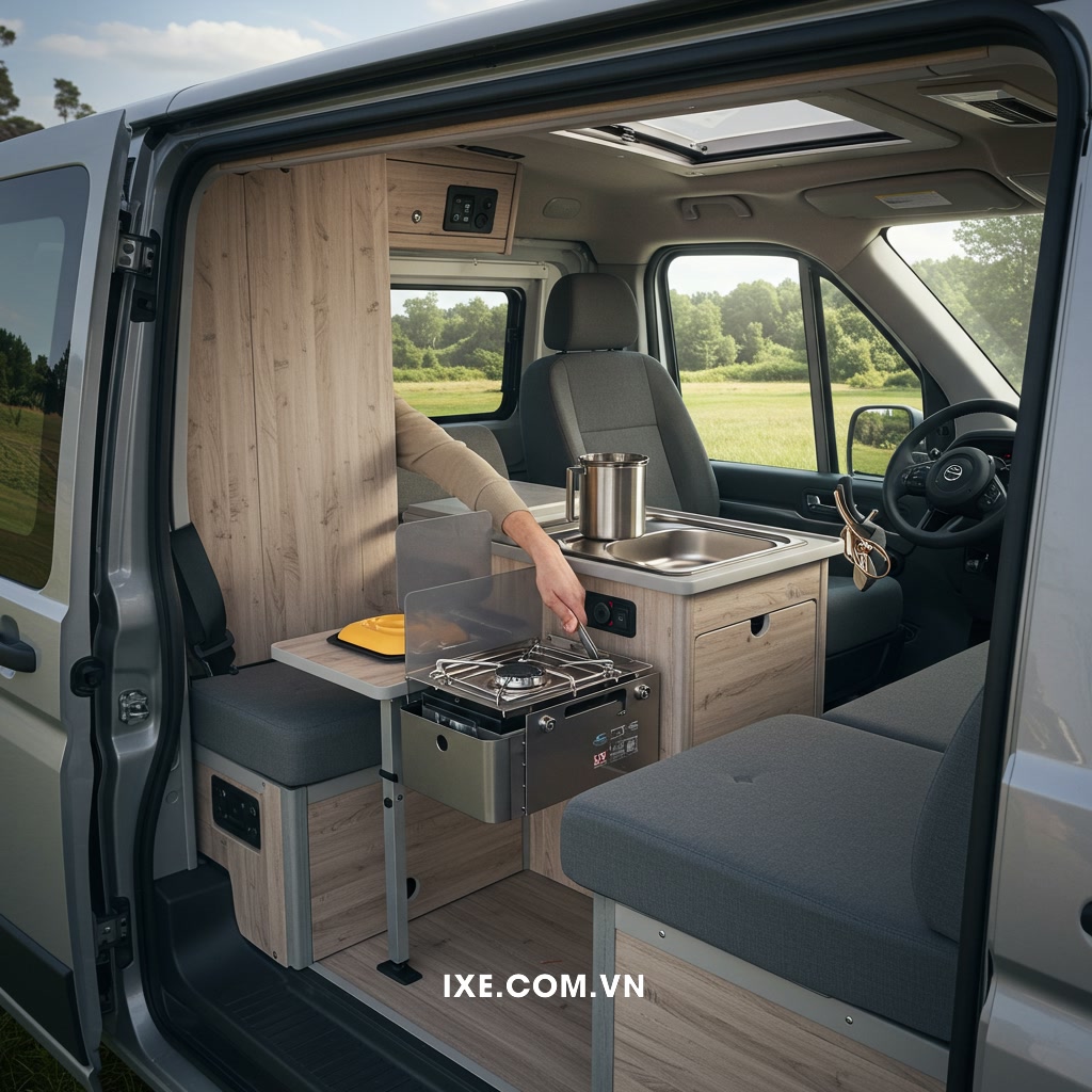 Kinh nghiệm vận hành và sử dụng tiện ích trên xe camping thuê