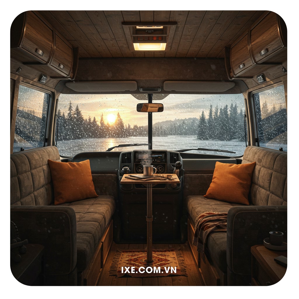 Lợi ích của việc sử dụng xe camping (RV/campervan) cho chuyến đi bốn mùa