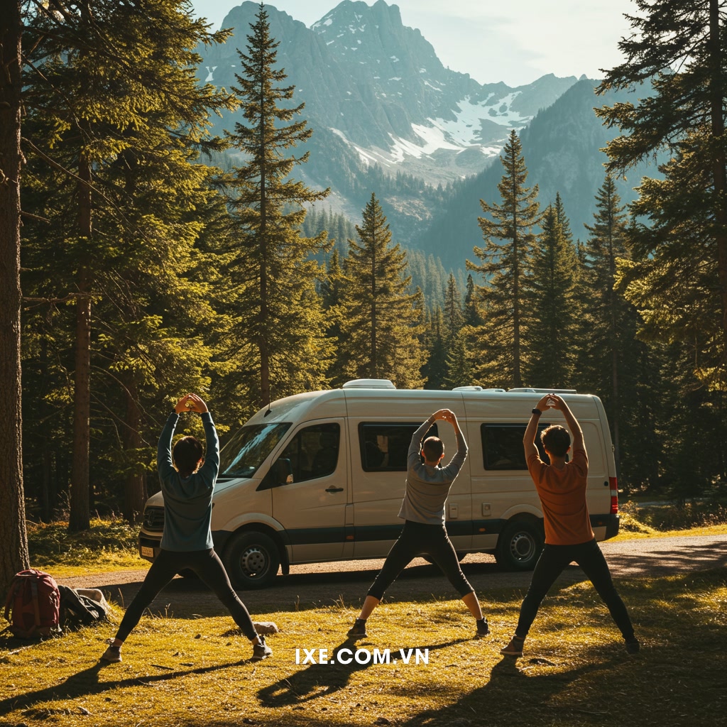 Lợi ích sức khỏe thể chất khi thuê xe camping du ngoạn