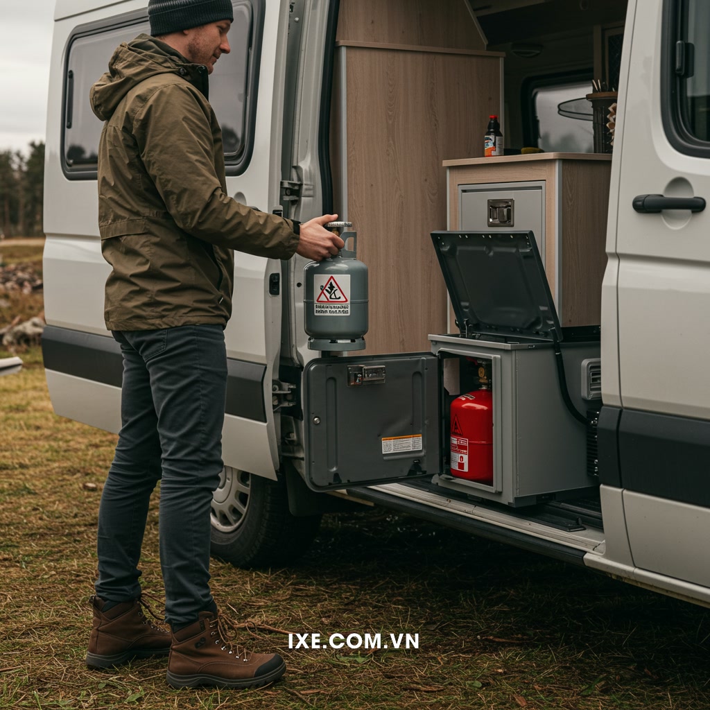 Lời khuyên đặc biệt khi chọn và sử dụng bình gas mini khi thuê xe camping