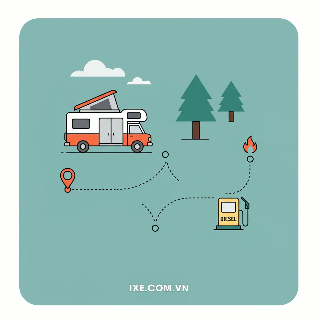 Lựa chọn tối ưu khi thuê xe camping: Yếu tố nhiên liệu cần cân nhắc