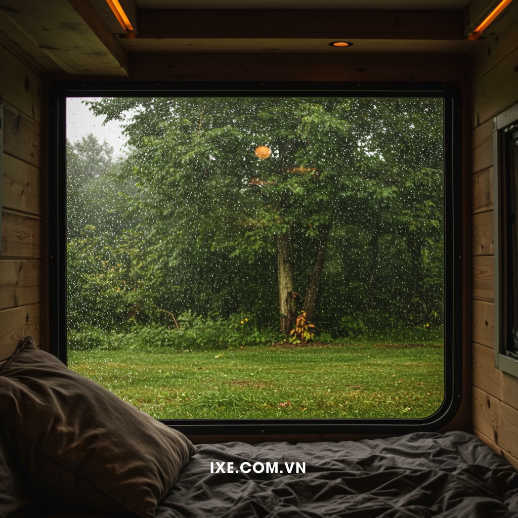 Mùa mưa và sức hút đặc biệt của việc thuê xe camping