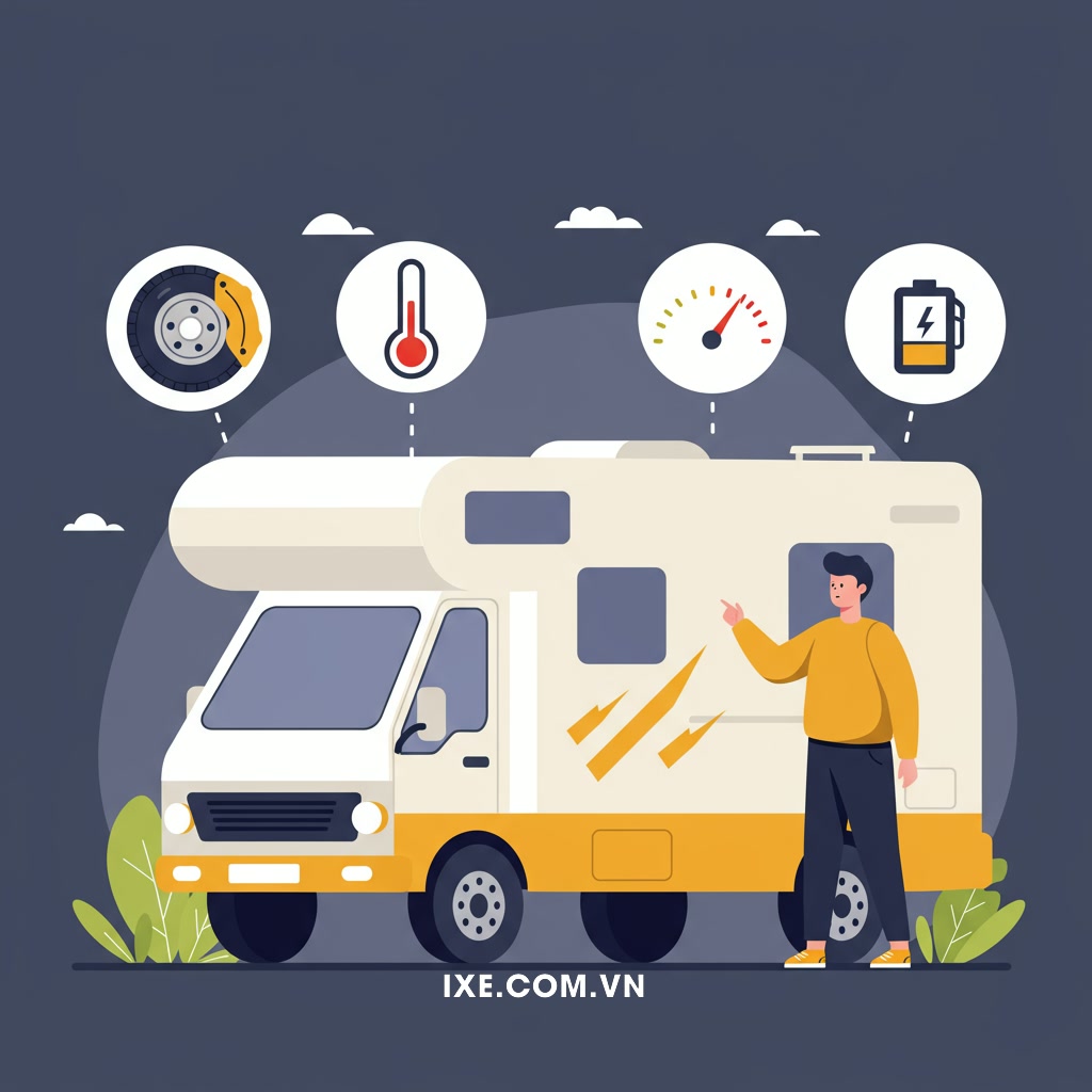 Nhận diện các sự cố khẩn cấp phổ biến khi lái xe camping thuê