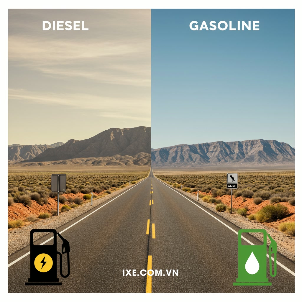 So sánh trực tiếp: Diesel và Xăng cho chuyến đi camping dài ngày