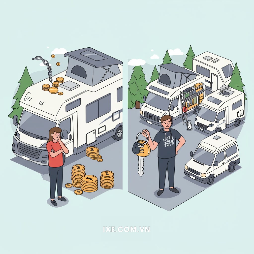 Tại sao nên cân nhắc thuê xe camping thay vì mua?