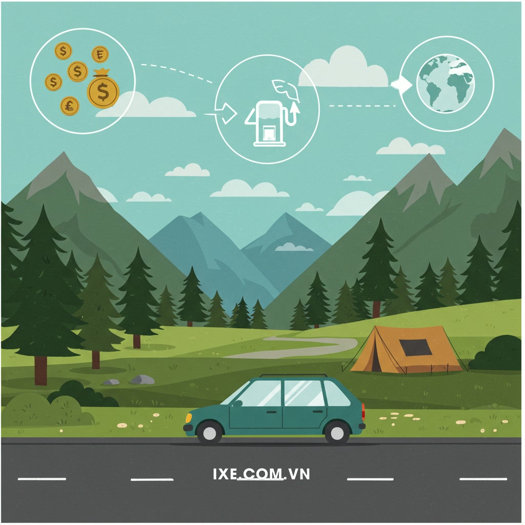 Tại sao tiết kiệm nhiên liệu lại quan trọng khi thuê xe đi camping?