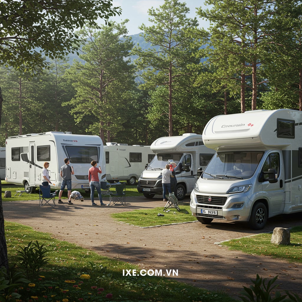 Thị trường thuê xe camping và nhu cầu tiện ích hiện đại