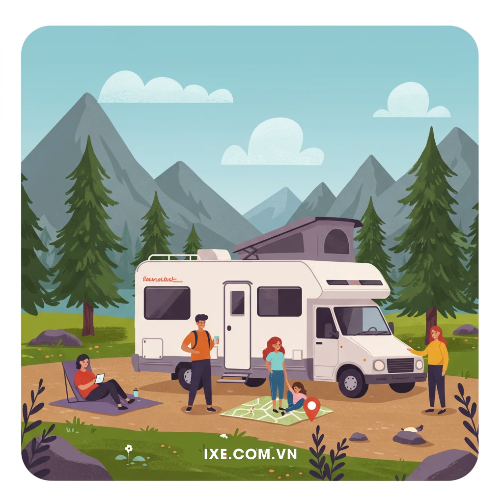 Tổng quan về du lịch xe camping và sự phát triển của dịch vụ thuê xe