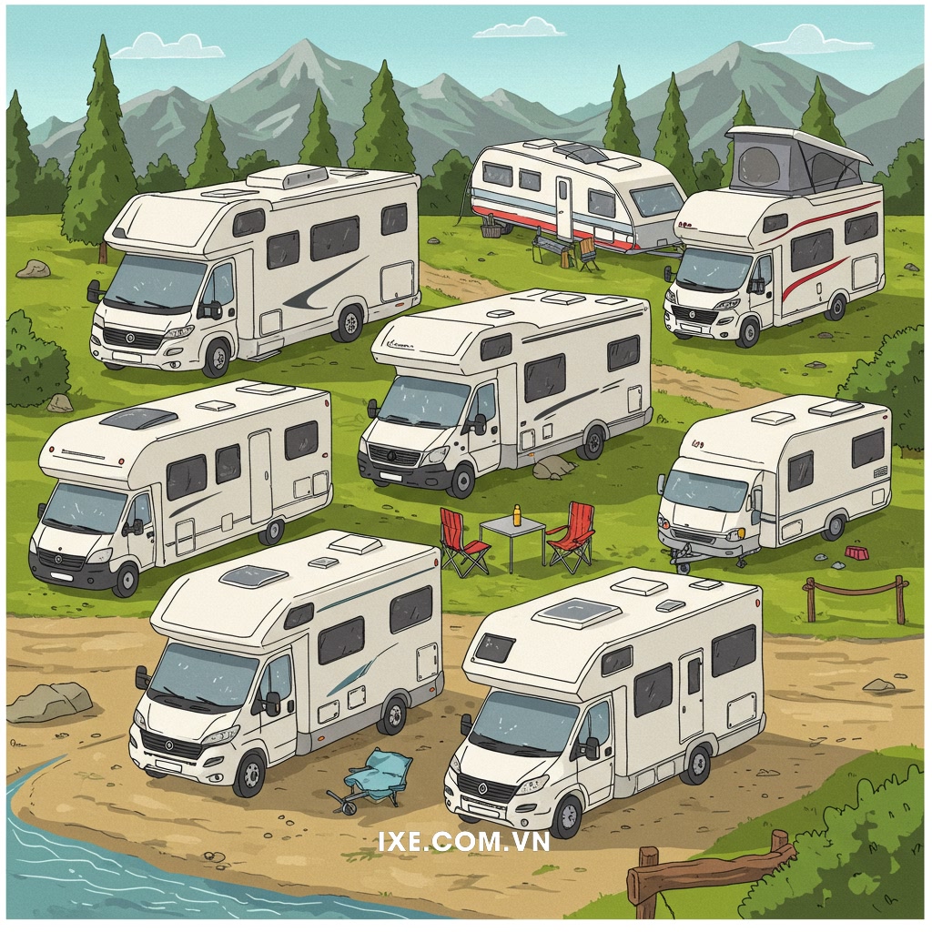 Xe camping trong kỷ nguyên hiện đại: Đa dạng và tiện nghi