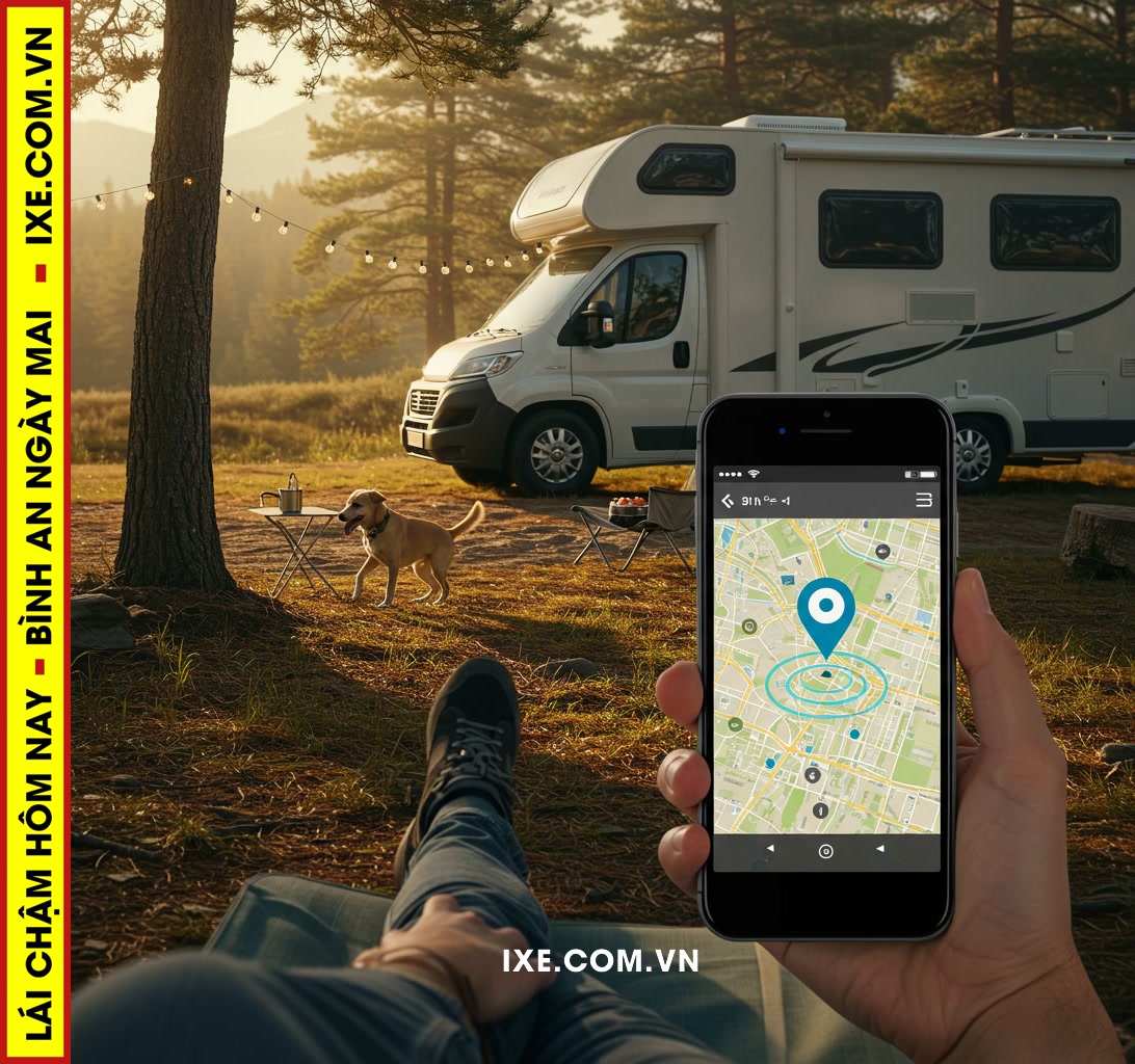 An tâm thuê xe camping khi thú cưng luôn trong tầm kiểm soát