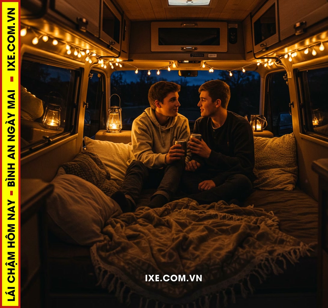 Biến kh&ocirc;ng gian camping th&agrave;nh tổ ấm l&atilde;ng mạn