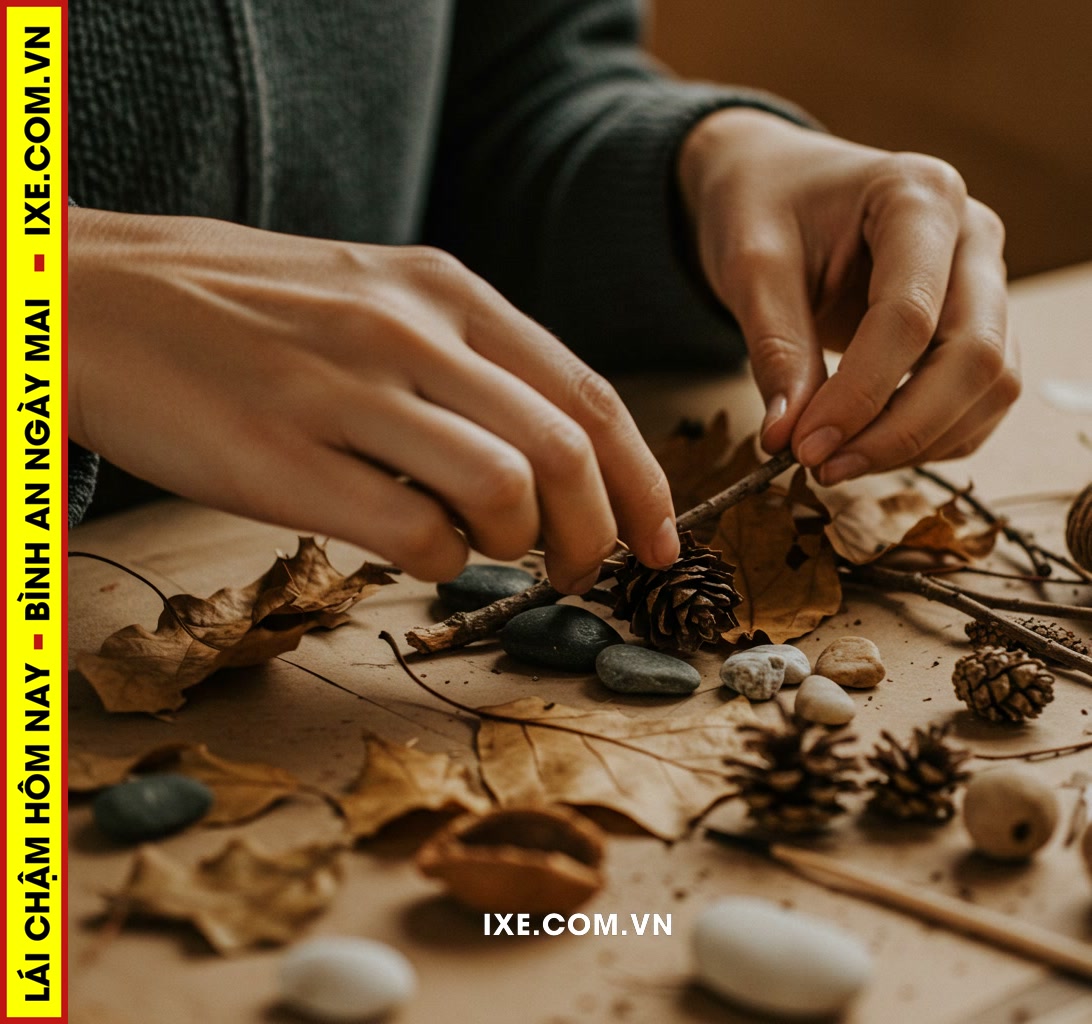 Biến vật liệu thu thập thành đồ thủ công độc đáo: Ý tưởng sáng tạo