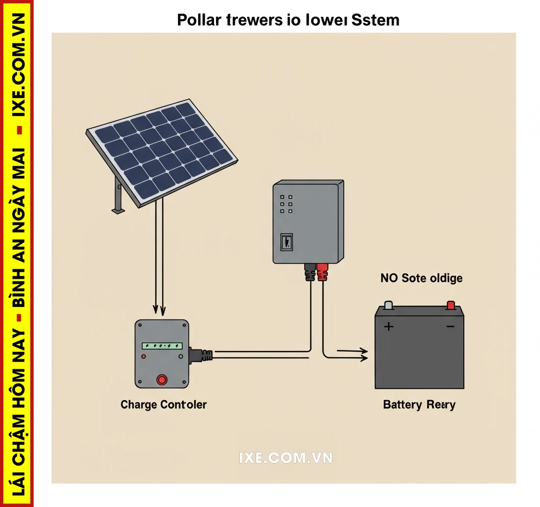 Các Thành phần Cơ bản của Hệ thống Năng Lượng Mặt Trời trên Xe Thuê