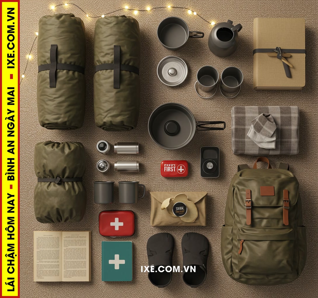 Chuẩn bị h&agrave;nh trang: Những vật dụng kh&ocirc;ng thể thiếu cho chuyến đi đ&ocirc;i