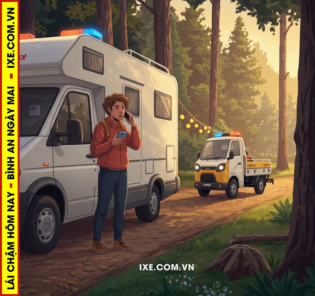 Dịch vụ hỗ trợ khẩn cấp từ c&ocirc;ng ty cho thu&ecirc; xe camping bao gồm những g&igrave;?