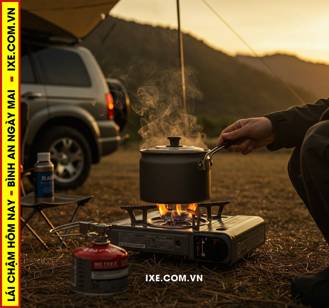 Giới thiệu: Tầm quan trọng của b&igrave;nh gas mini trong chuyến camping bằng xe