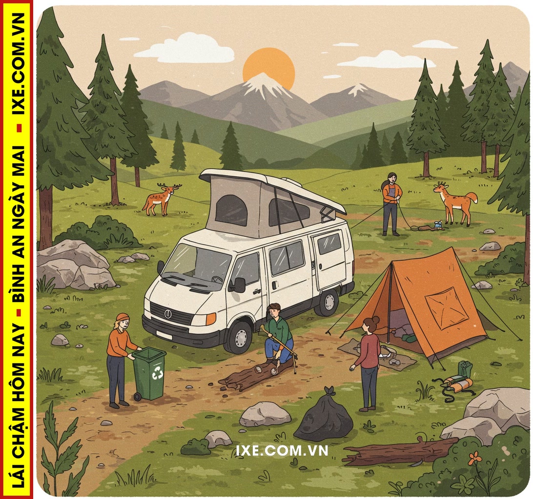 Hành động chung tay vì dịch vụ thuê xe camping bền vững