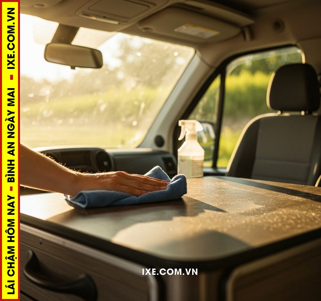 Ho&agrave;n trả xe camping thu&ecirc;: Đảm bảo kh&ocirc;ng để lại dấu vết