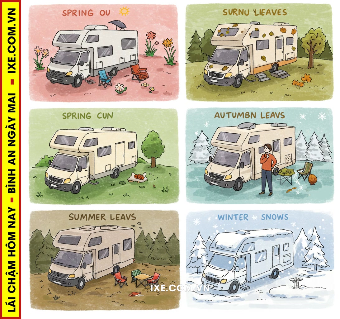 Hướng dẫn lựa chọn v&agrave; thu&ecirc; xe camping ph&ugrave; hợp cho từng m&ugrave;a