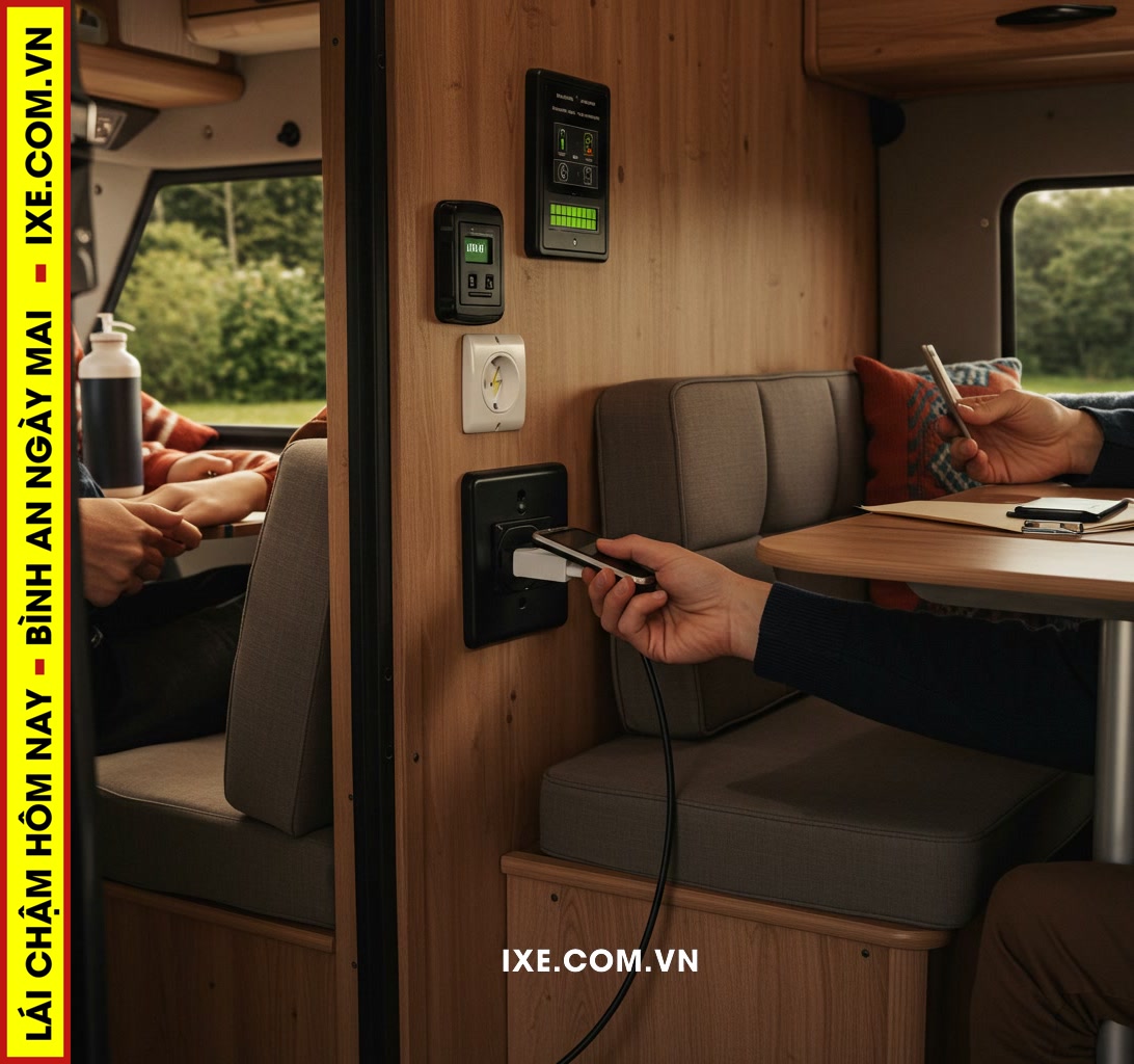 Hướng dẫn sử dụng điện an toàn và hiệu quả trong chuyến đi