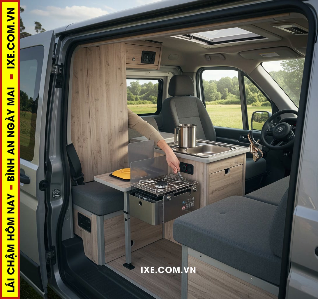 Kinh nghiệm vận hành và sử dụng tiện ích trên xe camping thuê