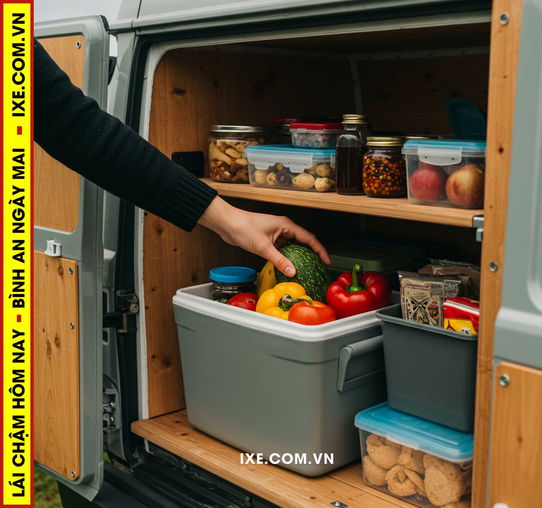 Kỹ thuật bảo quản thực phẩm hiệu quả trên xe camping