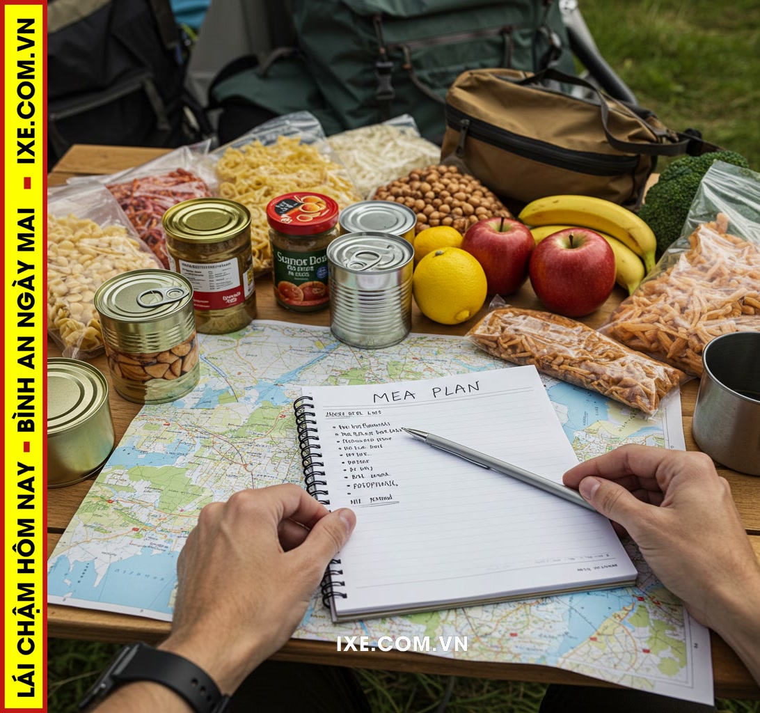 Lập kế hoạch dinh dưỡng và mua sắm thông minh trước chuyến đi