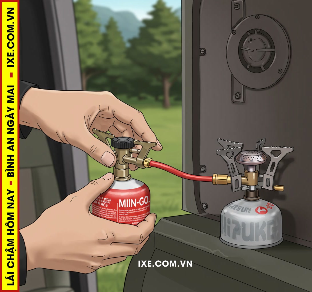 Lưu &yacute; an to&agrave;n khi vận chuyển v&agrave; sử dụng b&igrave;nh gas mini