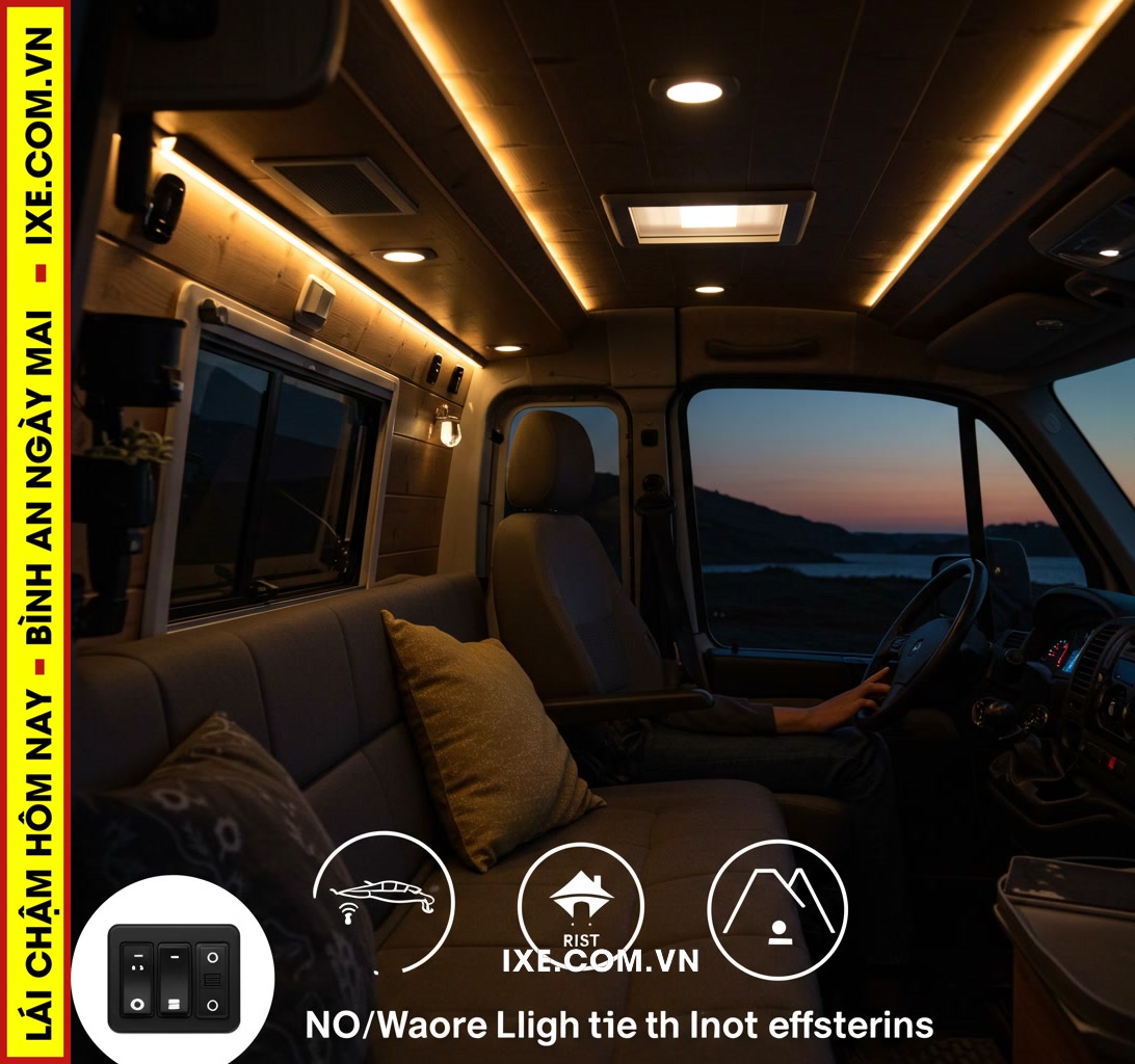 Những lưu &yacute; đặc biệt khi sử dụng v&agrave; điều chỉnh &aacute;nh s&aacute;ng tr&ecirc;n xe camping thu&ecirc;