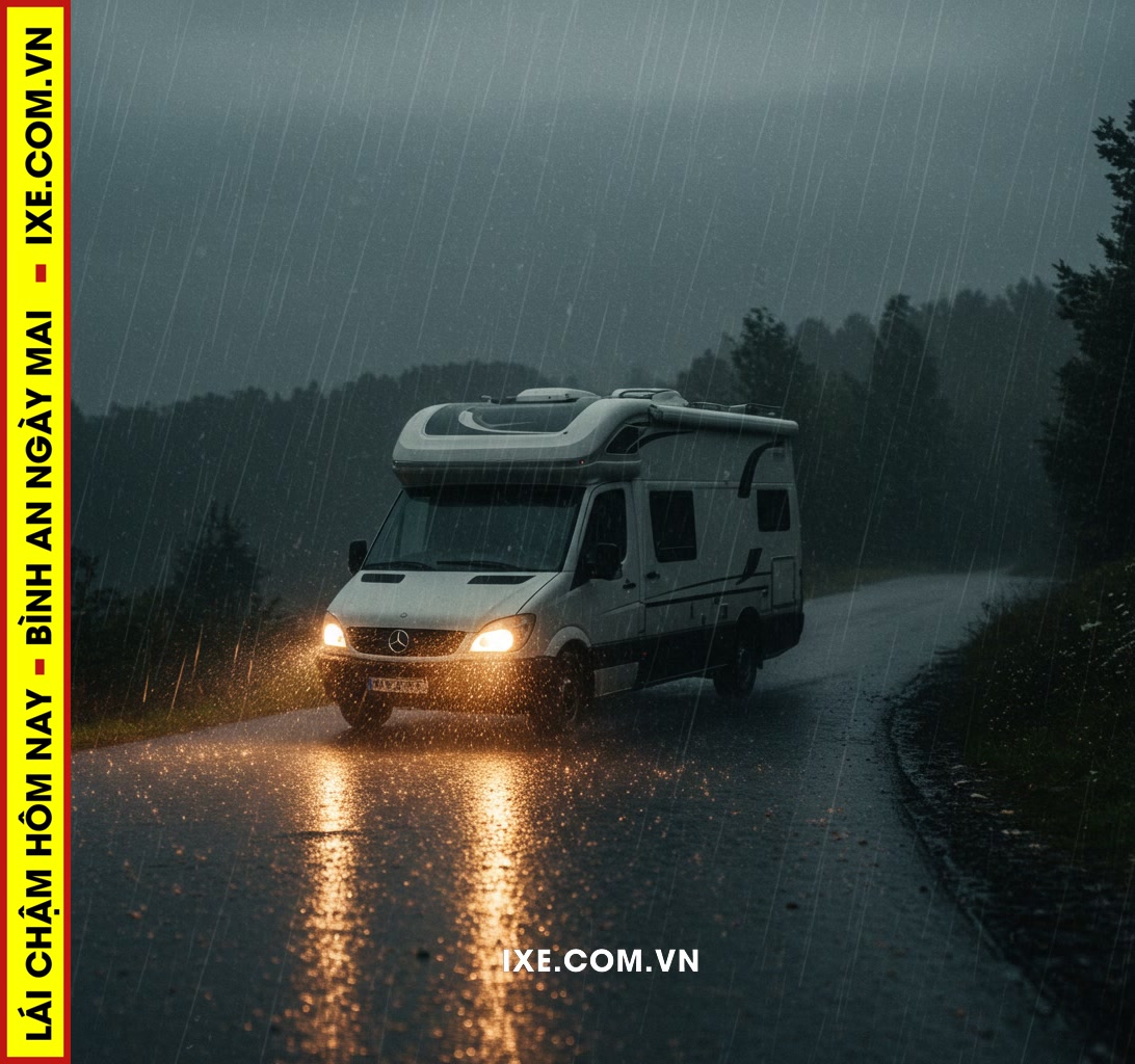 Những thách thức cần biết khi thuê xe camping vào mùa mưa