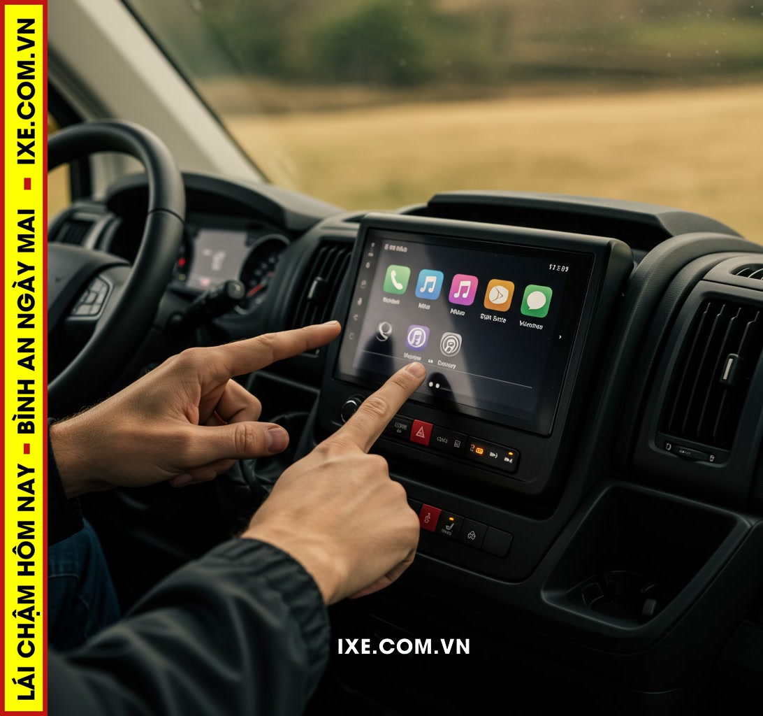 Tại điểm nhận xe: Kiểm tra và làm quen với các chức năng giải trí