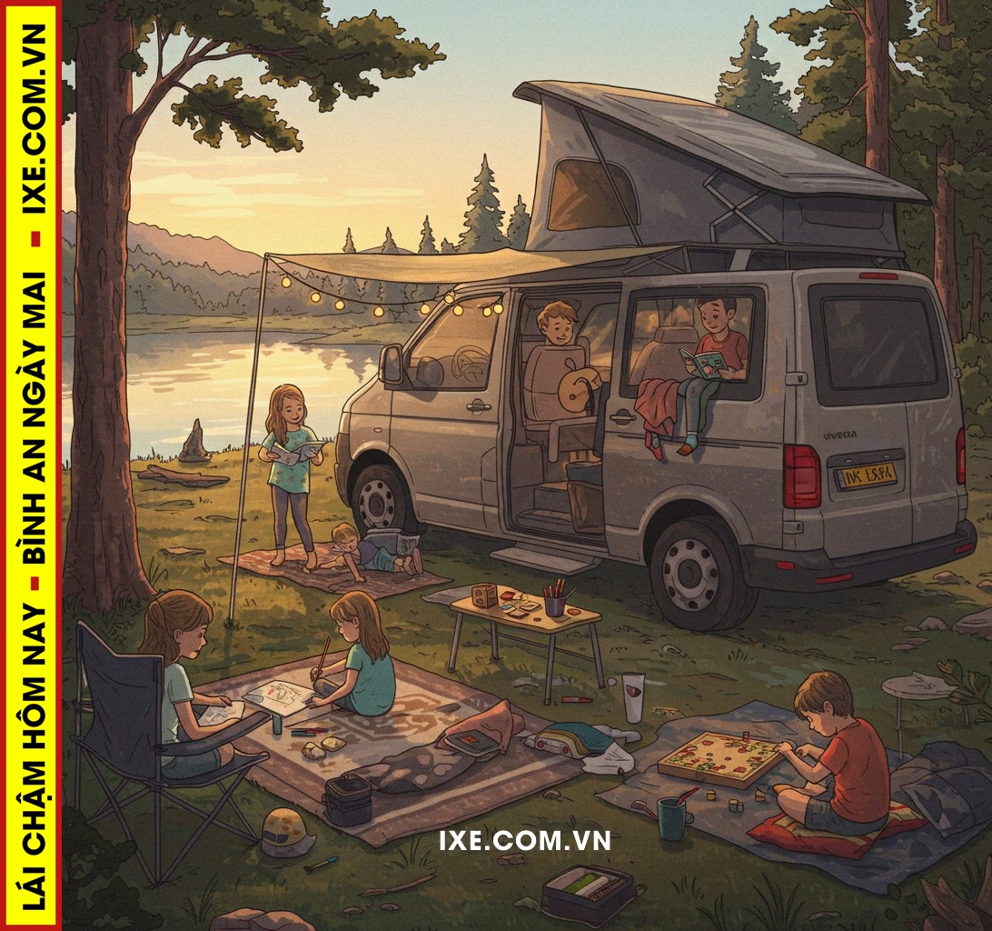 Tận hưởng không gian khi xe dừng đỗ: Hoạt động ngoài trời và trong xe