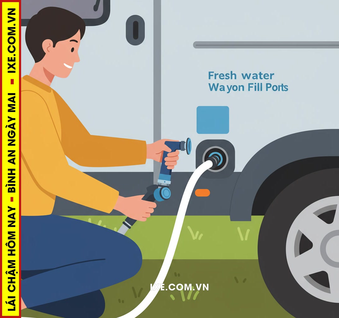 Tìm hiểu và Đổ Đầy Bồn Nước Sạch (Fresh Water Tank)