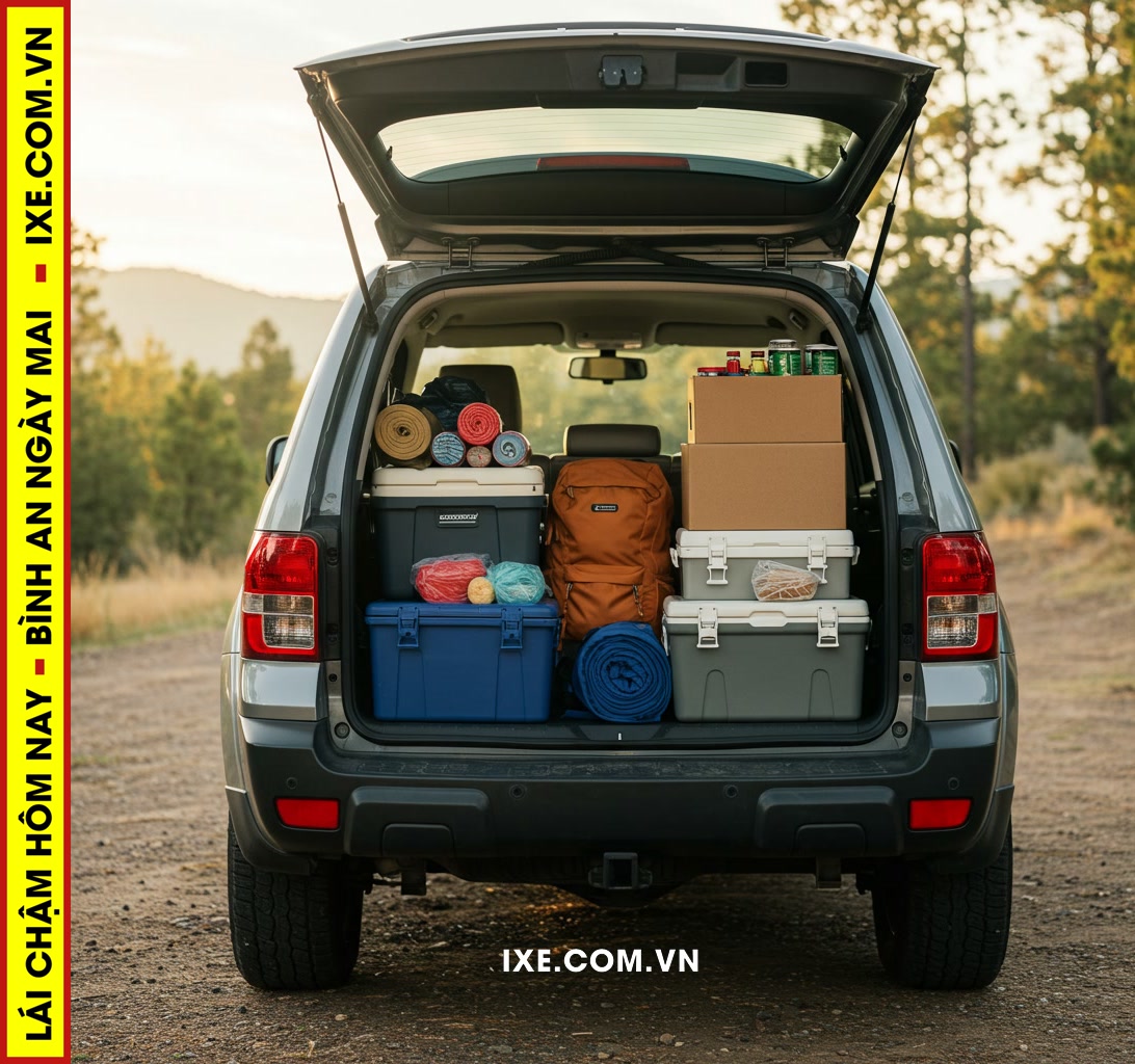 Vai tr&ograve; của xe trong việc mang theo thực phẩm v&agrave; đồ d&ugrave;ng