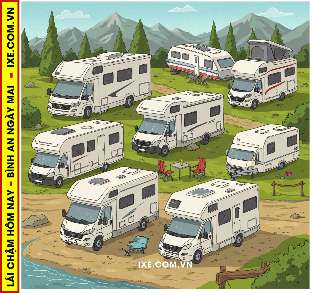 Xe camping trong kỷ nguy&ecirc;n hiện đại: Đa dạng v&agrave; tiện nghi