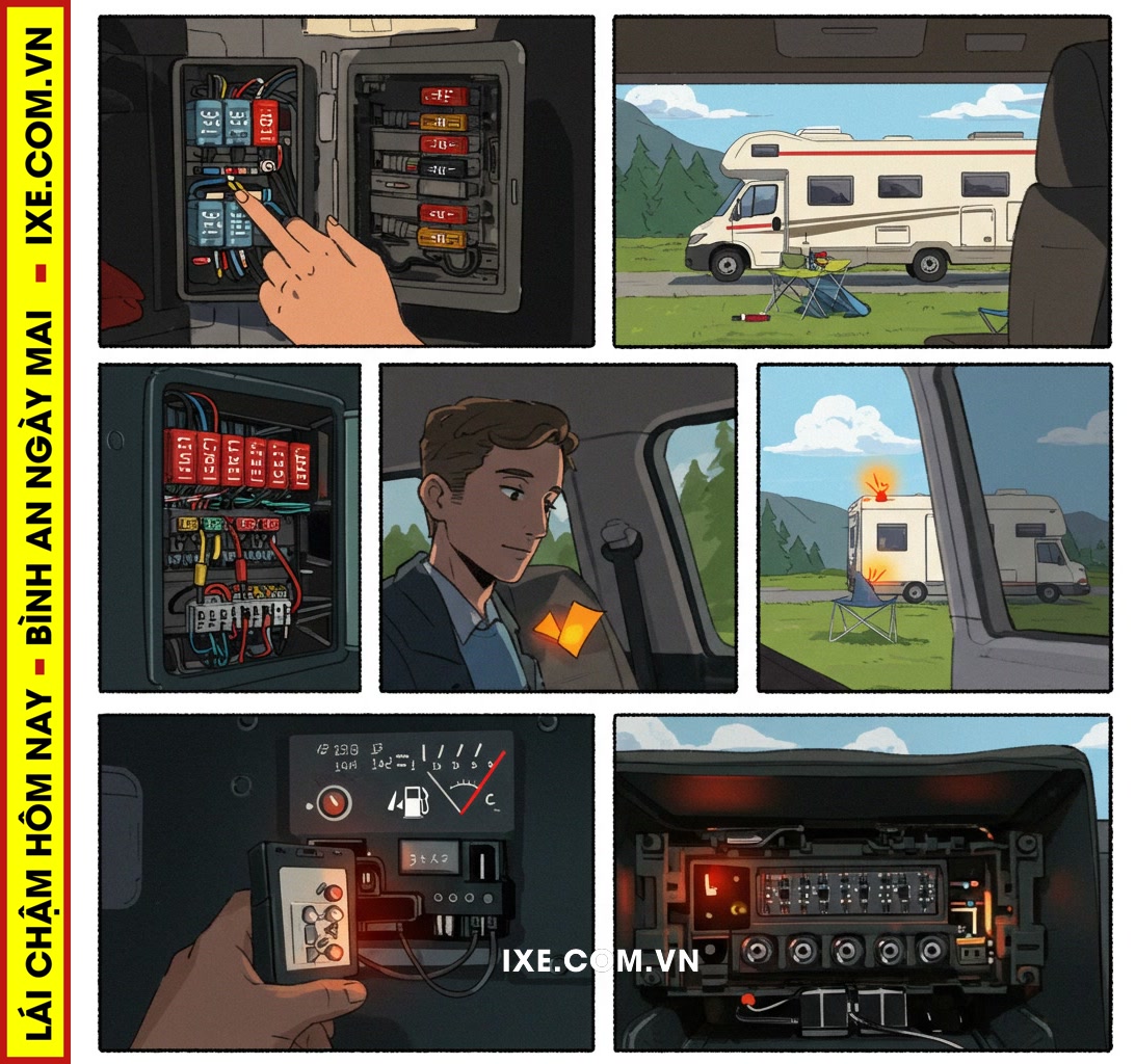 Xử l&yacute; c&aacute;c t&igrave;nh huống khẩn cấp kh&aacute;c: Tai nạn, hết nhi&ecirc;n liệu, sự cố điện